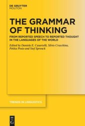 book The Grammar of Thinking: From Reported Speech to Reported Thought in the Languages of the World