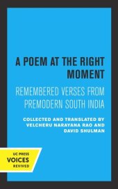 book A Poem at the Right Moment: Remembered Verses from Premodern South India