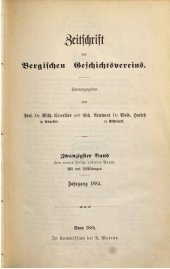 book Zeitschrift des Bergischen Geschichtsvereins