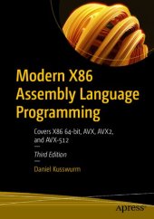 book Modern X86 Assembly Language Programming: Covers X86 64-bit, AVX, AVX2, and AVX-512