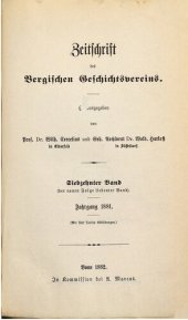 book Zeitschrift des Bergischen Geschichtsvereins