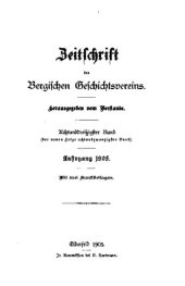 book Zeitschrift des Bergischen Geschichtsvereins