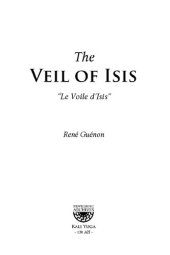 book The Veil of Isis