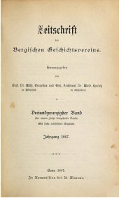 book Zeitschrift des Bergischen Geschichtsvereins