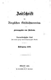 book Zeitschrift des Bergischen Geschichtsvereins