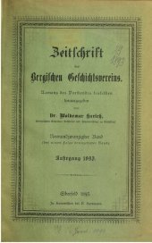 book Zeitschrift des Bergischen Geschichtsvereins