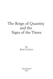 book The Reig of Quantity and the Signs of the Times