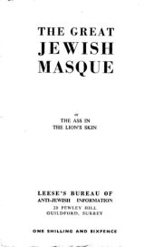 book The Great Jewish Masque