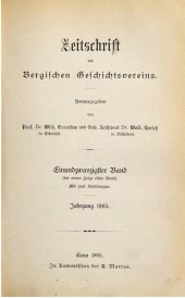 book Zeitschrift des Bergischen Geschichtsvereins