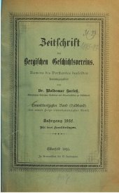 book Zeitschrift des Bergischen Geschichtsvereins