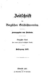 book Zeitschrift des Bergischen Geschichtsvereins