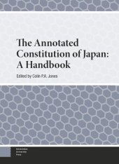 book The Annotated Constitution of Japan: A Handbook