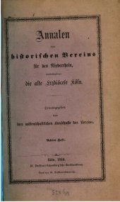 book Annalen des Historischen Vereins für den Niederrhein, insbesondere die alte Erzdiözese Köln