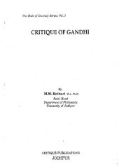 book Critique of Gandhi