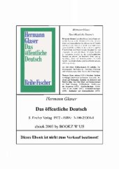 book Das öffentliche Deutsch