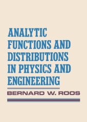 book Analytic functions and distributions in physics and engineering