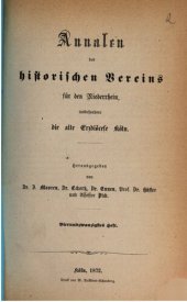 book Annalen des Historischen Vereins für den Niederrhein, insbesondere die alte Erzdiözese Köln