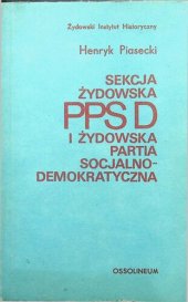 book Sekcja Żydowska PPSD i Żydowska Partia Socjalno-Demokratyczna,