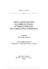 book Circolazione di testi e scambi culturali in terra d'Otranto tra Tardoantico e Medioevo