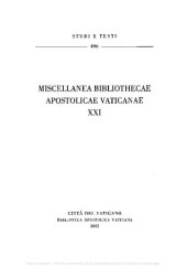 book Miscellanea Bibliothecae Apostolicae Vaticanae