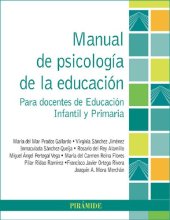 book Manual de psicología de la educación Para docente de Educación Infantil y Primaria