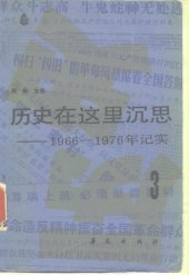 book 历史在这里沉思: 1966-1976年记实