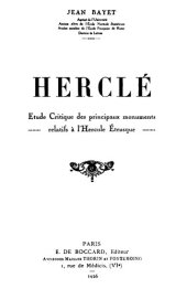 book Herclé: étude critique des principaux monuments relatifs à l'Hercule étrusque