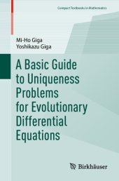 book A Basic Guide to Uniqueness Problems for Evolutionary Differential Equations