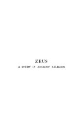 book Zeus - A Study in Ancient Religion - Vol I