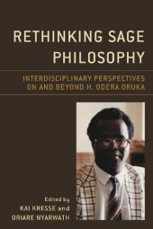 book Rethinking Sage Philosophy: Interdisciplinary Perspectives on and Beyond H. Odera Oruka