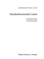 book Standardwortschatz Latein