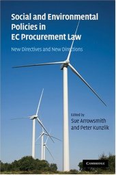 book Social and Environmental Policies in EC Procurement Law: New Directives and New Directions