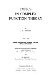 book Topics in Complex Function Theory (Tracts in Pure & Applied Mathematics) - Volume 3