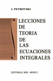 book Lecciones de Teoria de las Ecuaciones Integrales