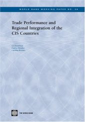 book Trade Performance and Regional Integration of the CIS Countries