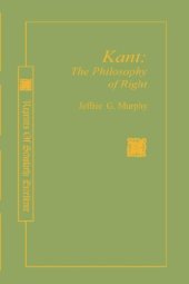 book Kant: The Philosophy of Right (Reprints of Scholarly Excellence)