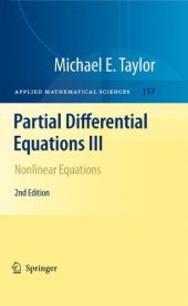 book Partial Differential Equations III: Nonlinear Equations