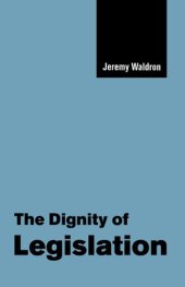 book The Dignity of Legislation