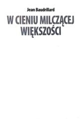 book W cieniu milczącej większości albo Kres sfery społecznej