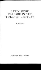 book Latin Siege Warfare in the Twelfth Century