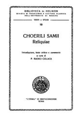 book Choerili Samii reliquiae