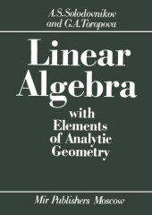 book Linear Algebra with Elements of Analytic Geometry