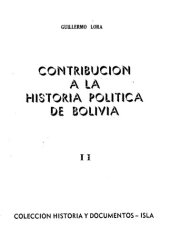 book Contribución a la historia política de Bolivia