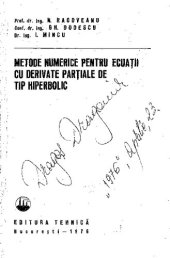 book Metode numerice pentru ecuații cu derivate parțiale de tip hiperbolic