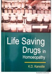 book Life Saving Drugs In Homoeopathy