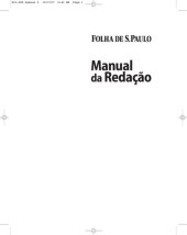 book Manual da redação: Folha de São Paulo