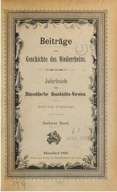 book Beiträge zur Geschichte des Niederrheins. Jahrbuch des Düsseldorfer Geschichts-Vereins