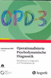 book OPD-3 - Operationalisierte Psychodynamische Diagnostik