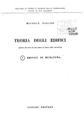 book Teoria degli Edifici Volume 1 Edifici in Muratura