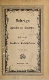 book Beiträge zur Geschichte des Niederrheins. Jahrbuch des Düsseldorfer Geschichts-Vereins